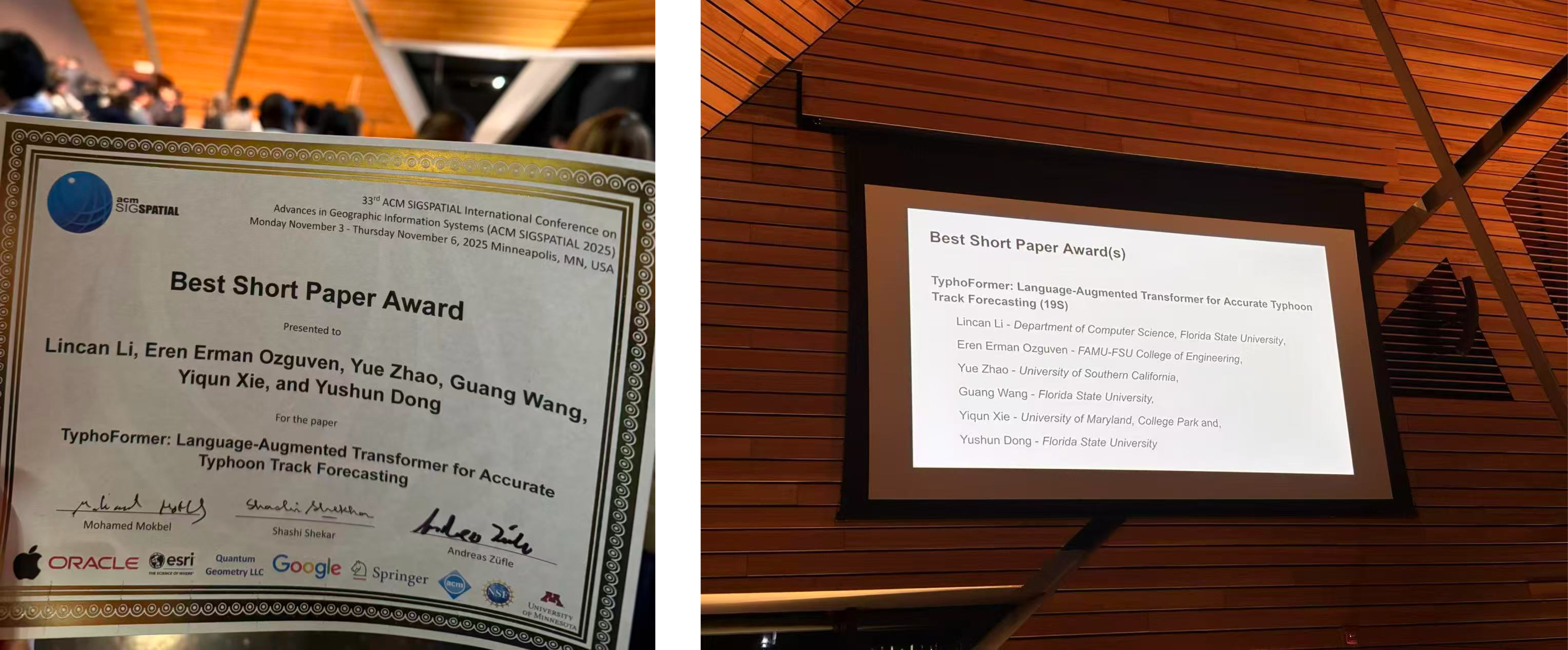 best_short_paper_award_photo